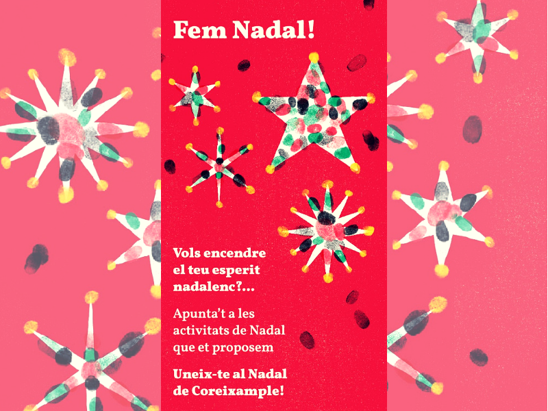 Programa d'activitats de Nadal de Coreixample #FemBarriFemNadal