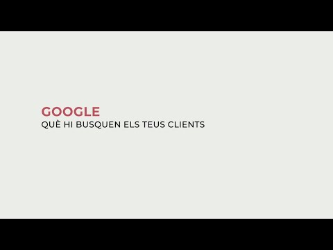 Google: Qu hi busquen els teus clients