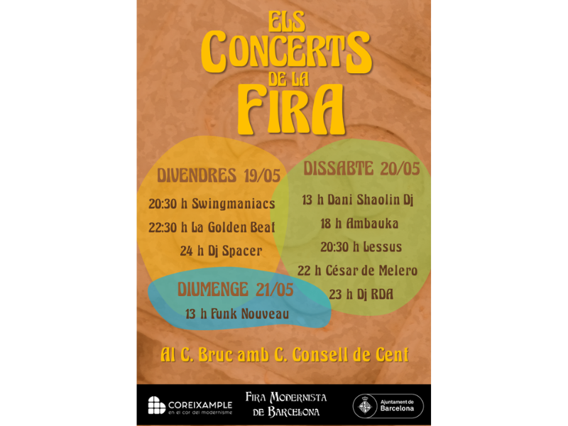 Ven a la Fira y disfruta de los Conciertos!