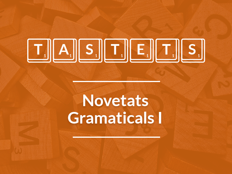 Novetats Gramaticals (I)