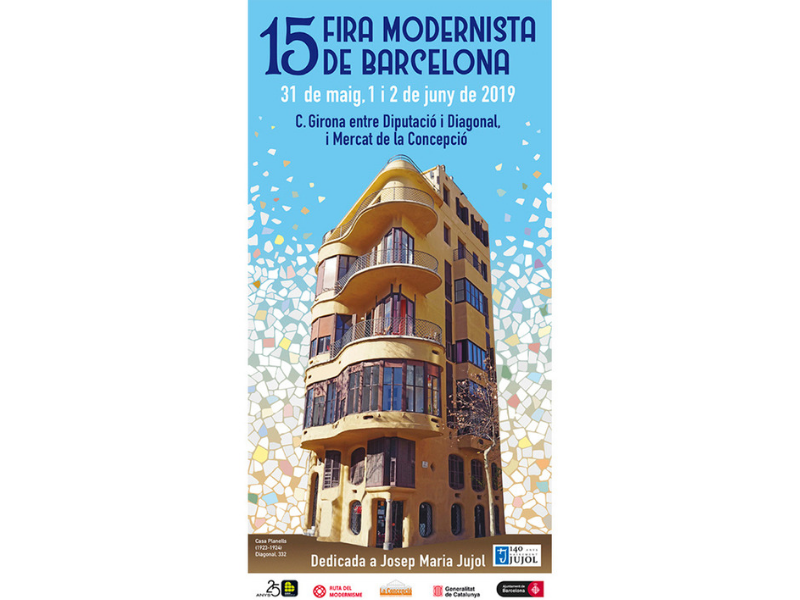 Cartel y Programa de la 15 Fira Modernista de Barcelona
